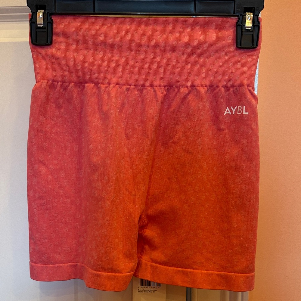 AYBL Women's Vibrant Coral Athletic Shorts
